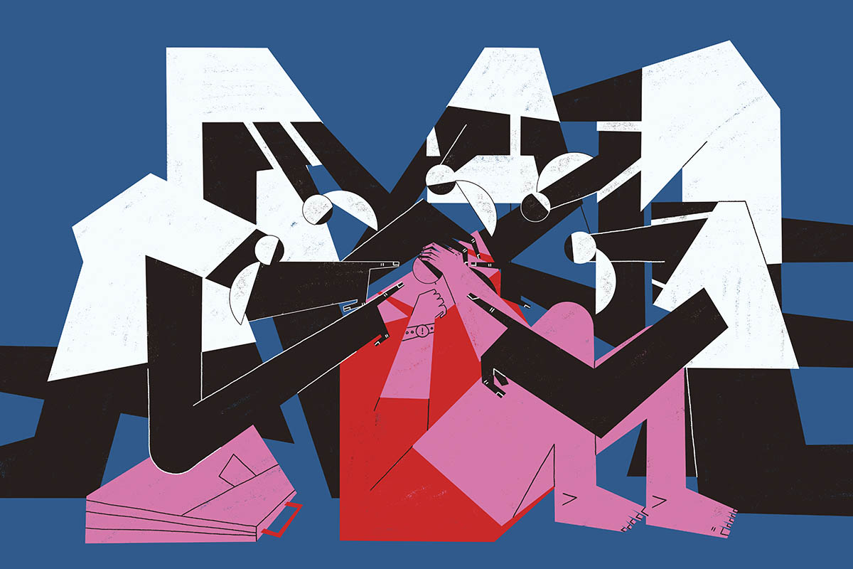 Anxiety, fear, and unrelenting self-blaming at work when things